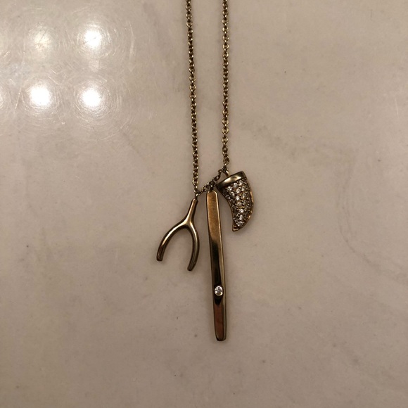 14k gold plated charm necklace - Picture 2 of 4